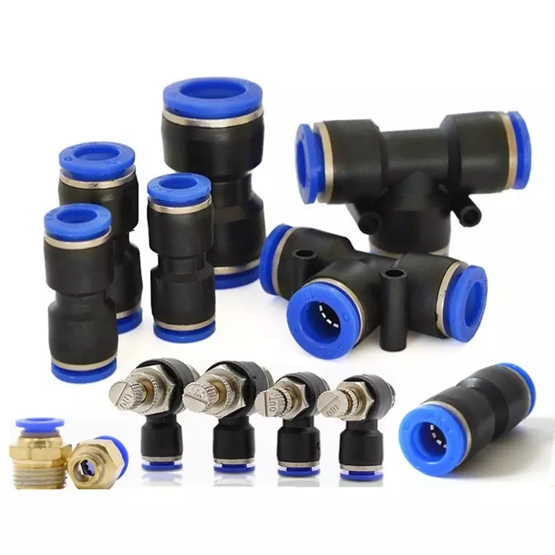 Proveedor de accesorios de conexión neumática a presión Fabricante de accesorios de aire a presión de la serie plástica