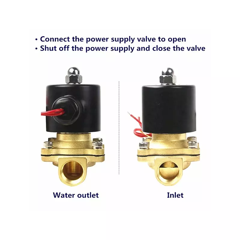 Válvula solenoide de agua de 12V CC 2W Serie 2W160-15