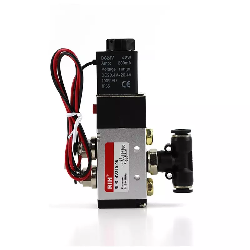 Válvula solenoide neumática 4V Serie 4V210-08 Proveedores